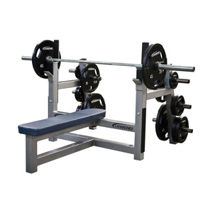 Legend Fitness Olympic Flat Bench with Plate Storage Strength and conditioning Legend Fitness 