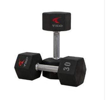 Load image into Gallery viewer, TKO 5-50lb TPU Hex Dumbbell Set Barbbells TKO Strength and Performance 