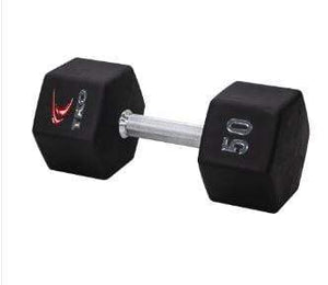 TKO 5-50lb TPU Hex Dumbbell Set Barbbells TKO Strength and Performance 